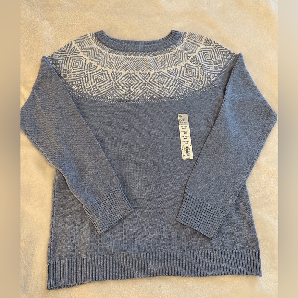 Classic Cable Sweater NWT